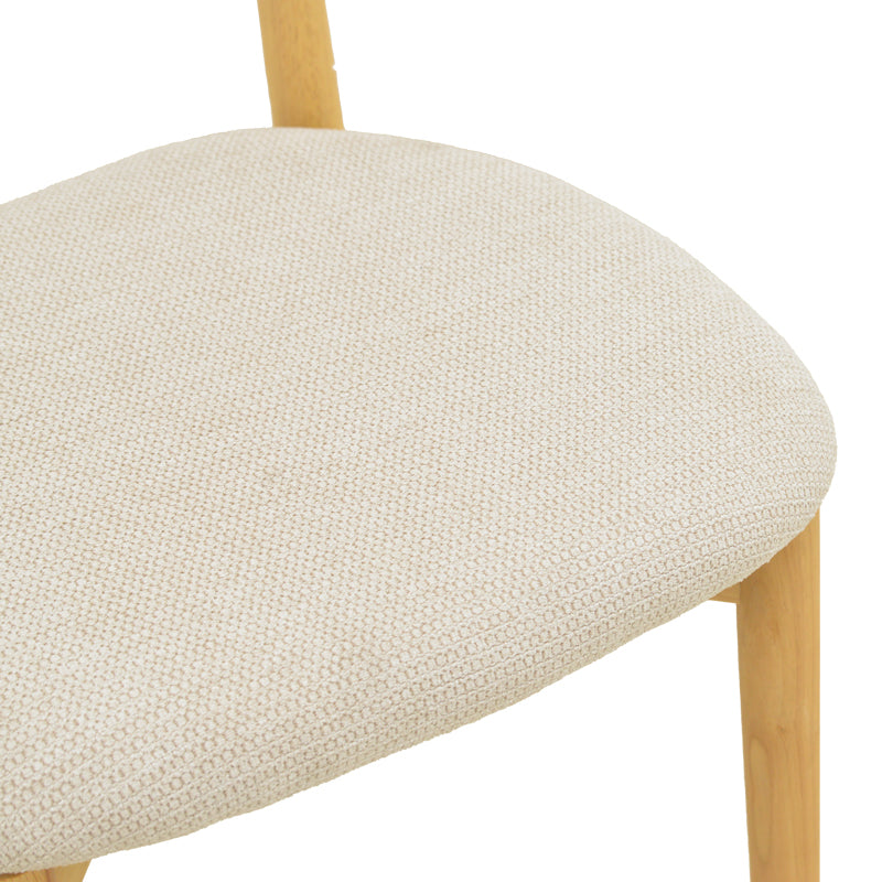 Καρέκλα Tullo  rubberwood σε φυσική απόχρωση 46x45x78εκ - Pakobazaar