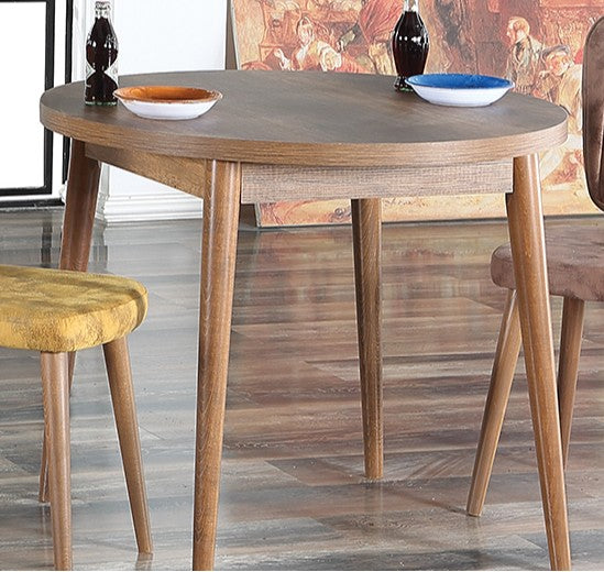 Τραπέζι Τραπεζαρίας Arnitha Καρυδί 90x77.5x90 εκ. Μελαμίνης