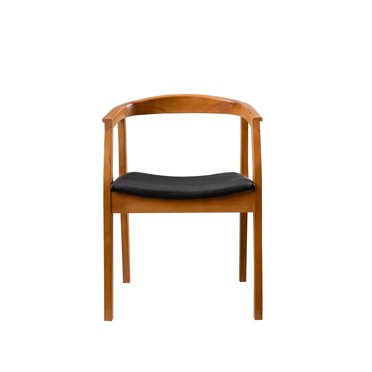 Καρέκλα Frangokastello Καρυδί - Μαύρο 50x53x70 εκ.
