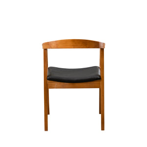 Καρέκλα Frangokastello Καρυδί - Μαύρο 50x53x70 εκ.
