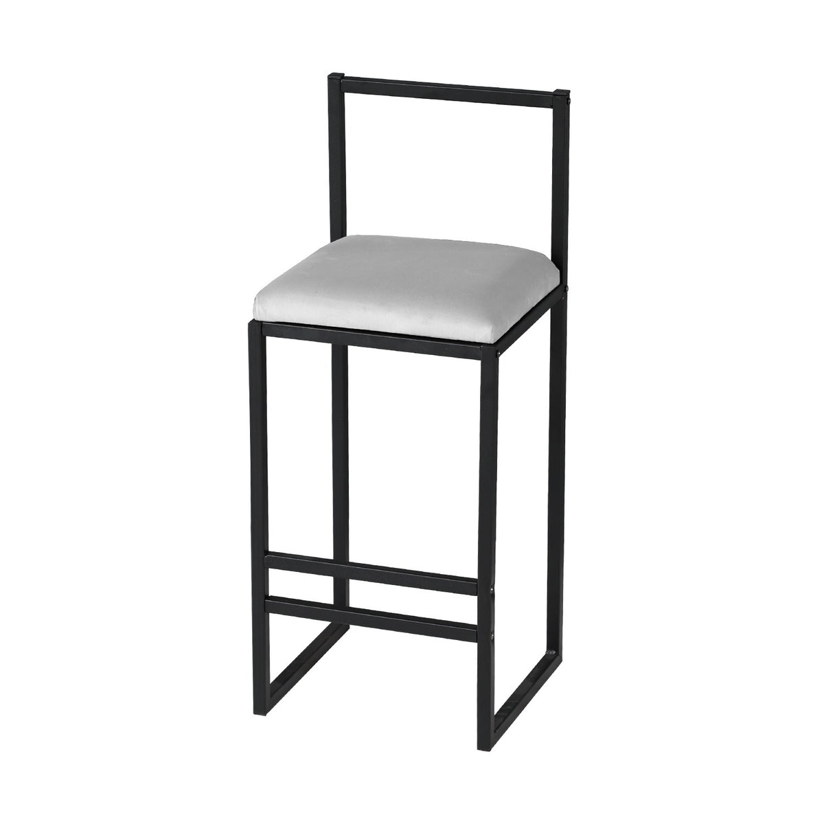 Σκαμπό Μπαρ Petalidi Κρεμ 35x35x84 εκ.