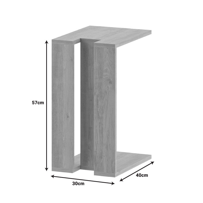 Βοηθητικό τραπέζι Muju  σε φυσική απόχρωση 40x30x57εκ - Image 4