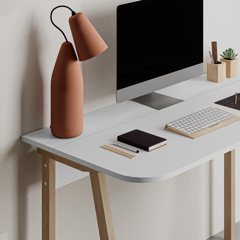 Γραφείο Malia  σε λευκή-φυσική απόχρωση 120x60.5x75εκ