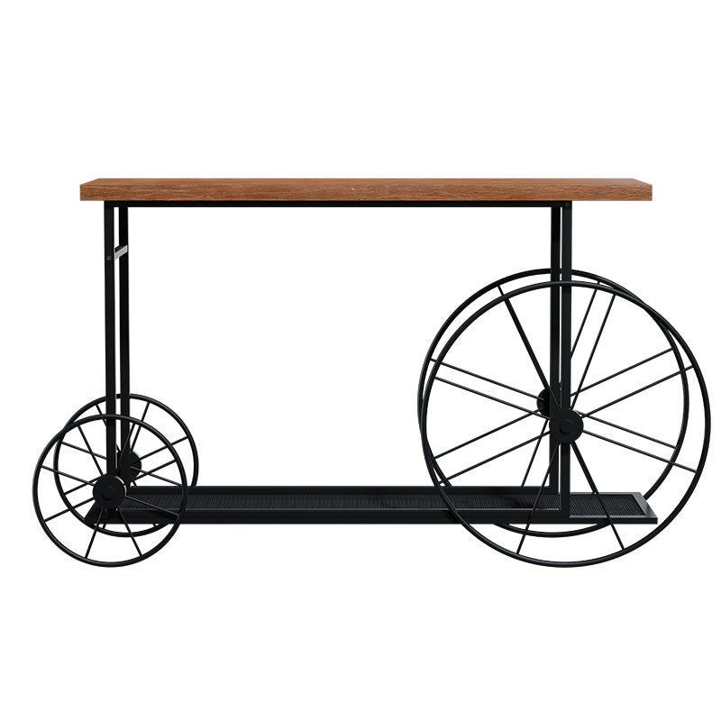 Κονσόλα Bike  χρώμα μαύρο-καρυδί 148x28x85εκ - Image 3