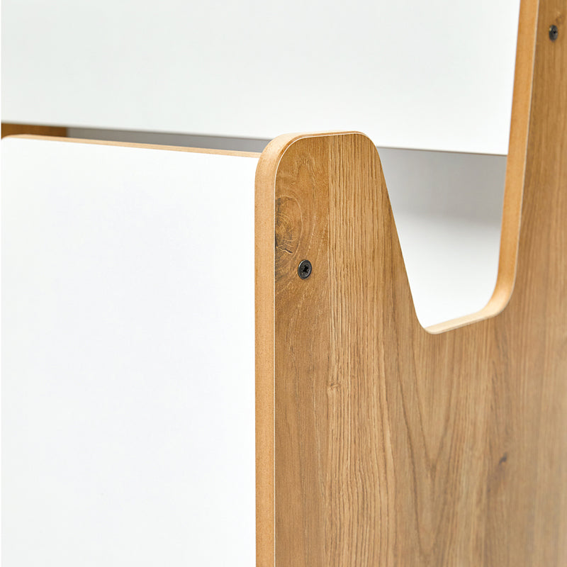 Ραφιέρα Crane  φυσικό-λευκό mdf 57x34x55εκ - Pakobazaar