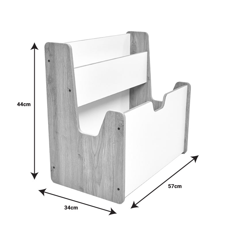 Ραφιέρα Crane  φυσικό-λευκό mdf 57x34x55εκ - Pakobazaar