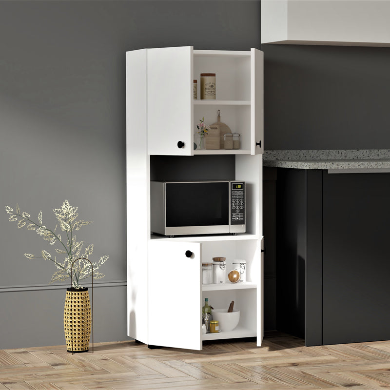 Στήλη Guzel  σε λευκή απόχρωση 60x31.4x140εκ - Pakobazaar