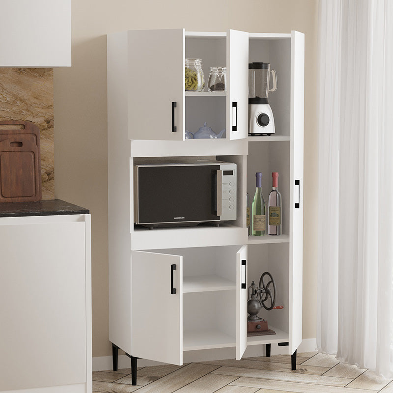 Ντουλάπια κουζίνας Defne  σε λευκή απόχρωση 89x37.5x160εκ - Image 3