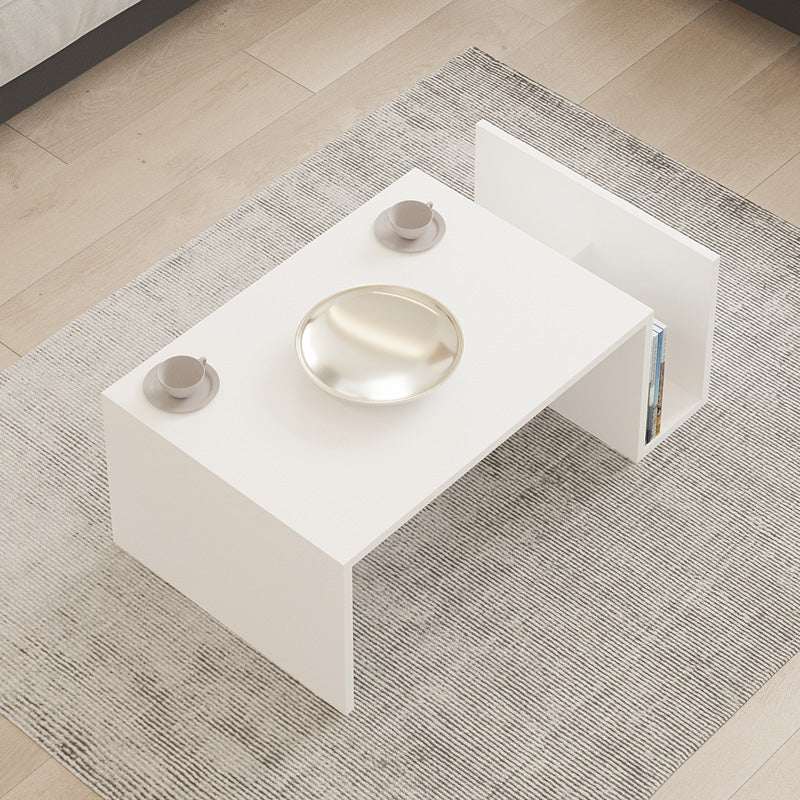Τραπέζι σαλονιού Poko  σε λευκή απόχρωση 86.8x50x32,4εκ - Pakobazaar