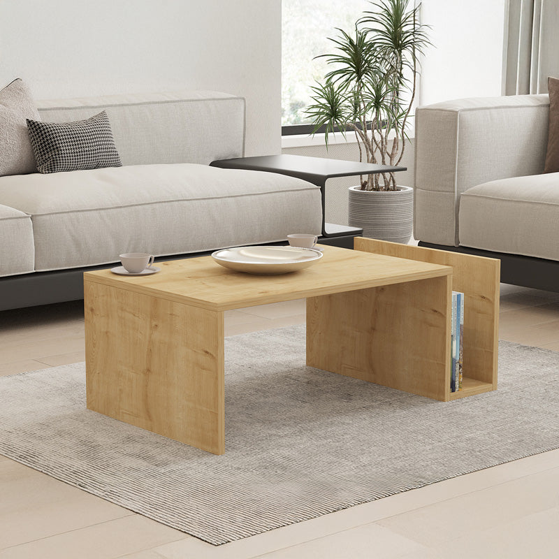 Τραπέζι σαλονιού Poko  σε oak απόχρωση 86.8x50x32,4εκ - Pakobazaar