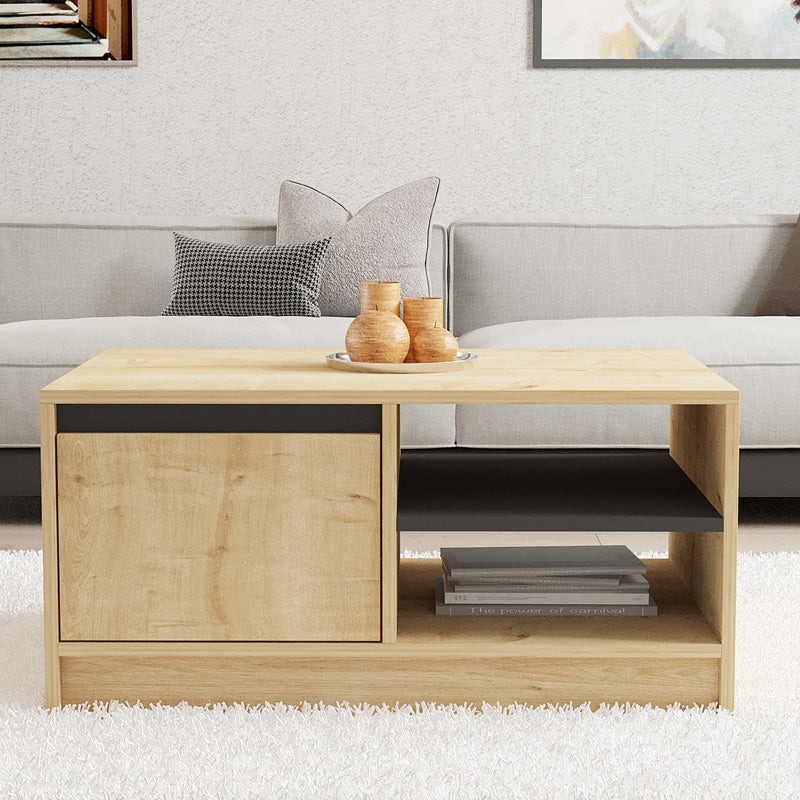 Τραπέζι σαλονιού Narli  σε oak απόχρωση 90x60x45εκ