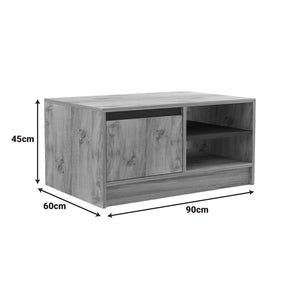 Τραπέζι σαλονιού Narli  σε oak απόχρωση 90x60x45εκ