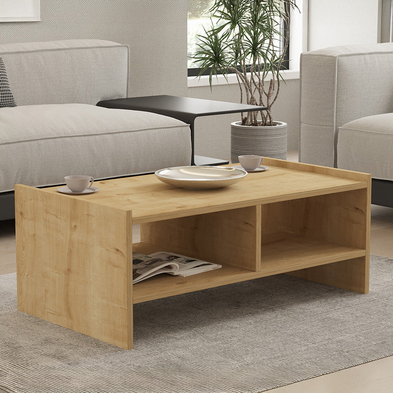 Τραπέζι σαλονιού Tiena  σε oak απόχρωση 90x50x35εκ - Pakobazaar