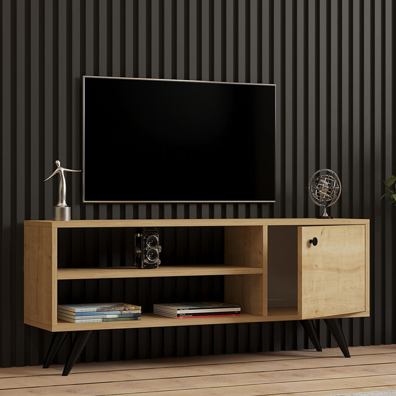 Έπιπλο τηλεόρασης Wison  σε oak απόχρωση 120x29x50εκ - Pakobazaar