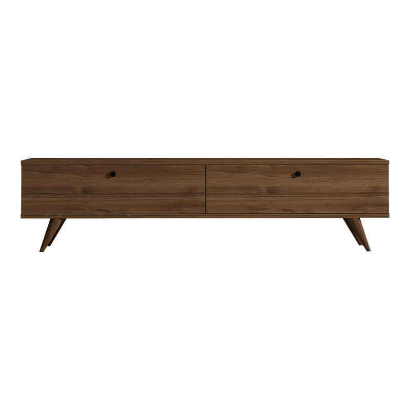 Έπιπλο τηλεόρασης Jate  σε καρυδί απόχρωση 160x25x40εκ - Pakobazaar
