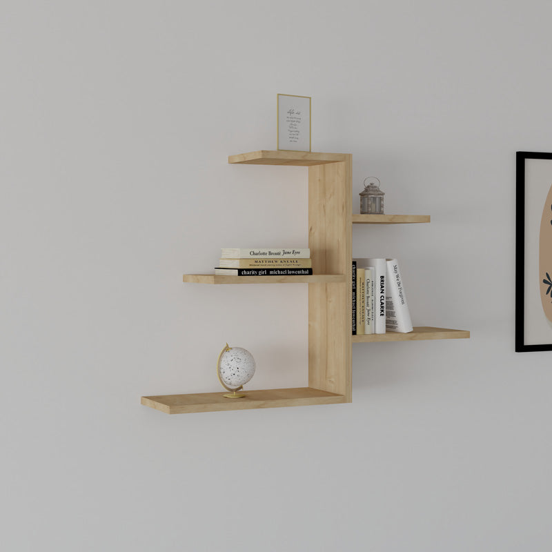 Ραφιέρα τοίχου Callum  σε oak απόχρωση 82.2x19,6x48εκ - Pakobazaar