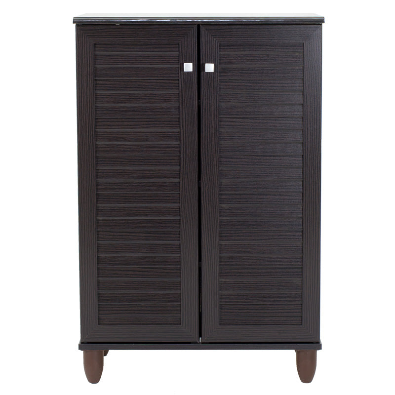 Παπουτσοθήκη-ντουλάπι SANTO  10 ζεύγων χρώμα wenge 60x34,5x91,5εκ - Pakobazaar