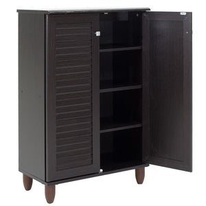 Παπουτσοθήκη-ντουλάπι SANTO  10 ζεύγων χρώμα wenge 60x34,5x91,5εκ - Pakobazaar