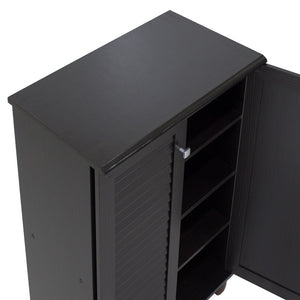 Παπουτσοθήκη-ντουλάπι SANTO  10 ζεύγων χρώμα wenge 60x34,5x91,5εκ - Pakobazaar