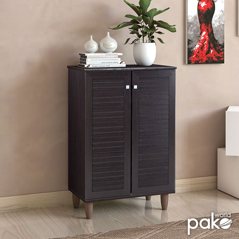 Παπουτσοθήκη-ντουλάπι SANTO  10 ζεύγων χρώμα wenge 60x34,5x91,5εκ - Pakobazaar