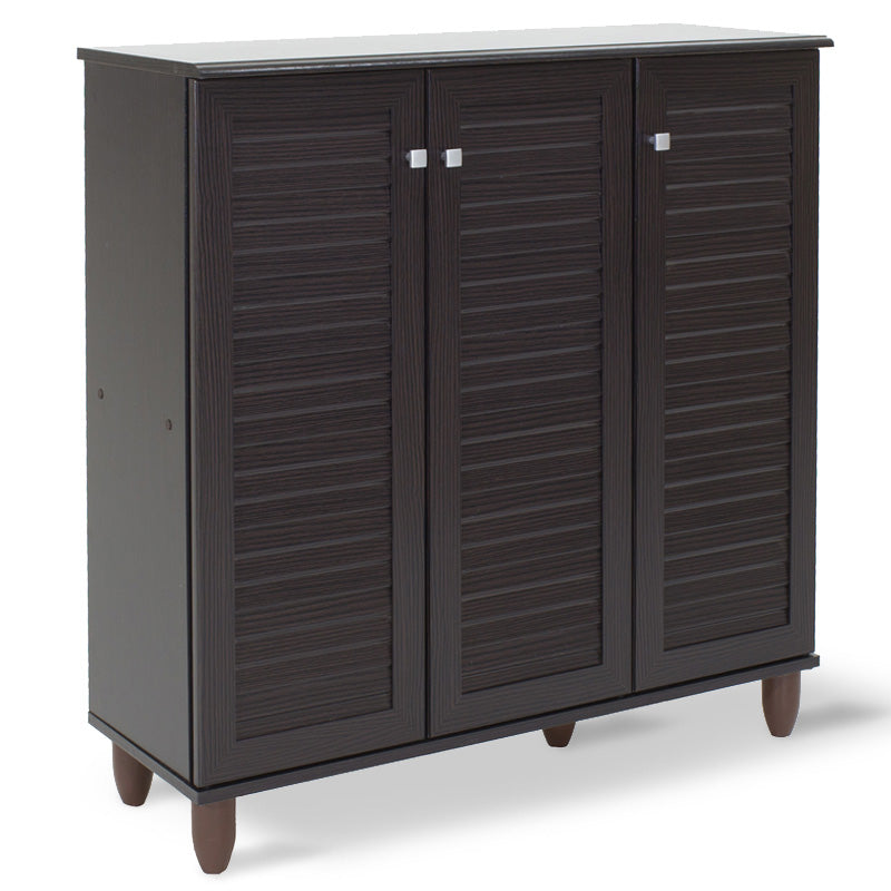 Παπουτσοθήκη-ντουλάπι SANTO  16 ζεύγων χρώμα wenge 89,5x34,5x91,5εκ - Pakobazaar