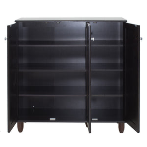 Παπουτσοθήκη-ντουλάπι SANTO  16 ζεύγων χρώμα wenge 89,5x34,5x91,5εκ - Pakobazaar