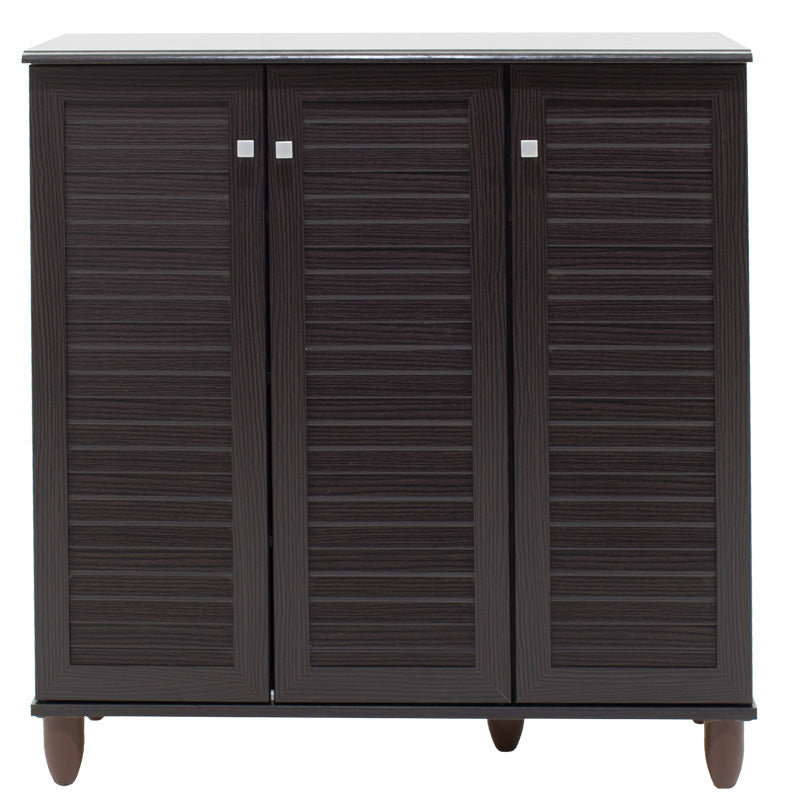 Παπουτσοθήκη-ντουλάπι SANTO  16 ζεύγων χρώμα wenge 89,5x34,5x91,5εκ - Pakobazaar