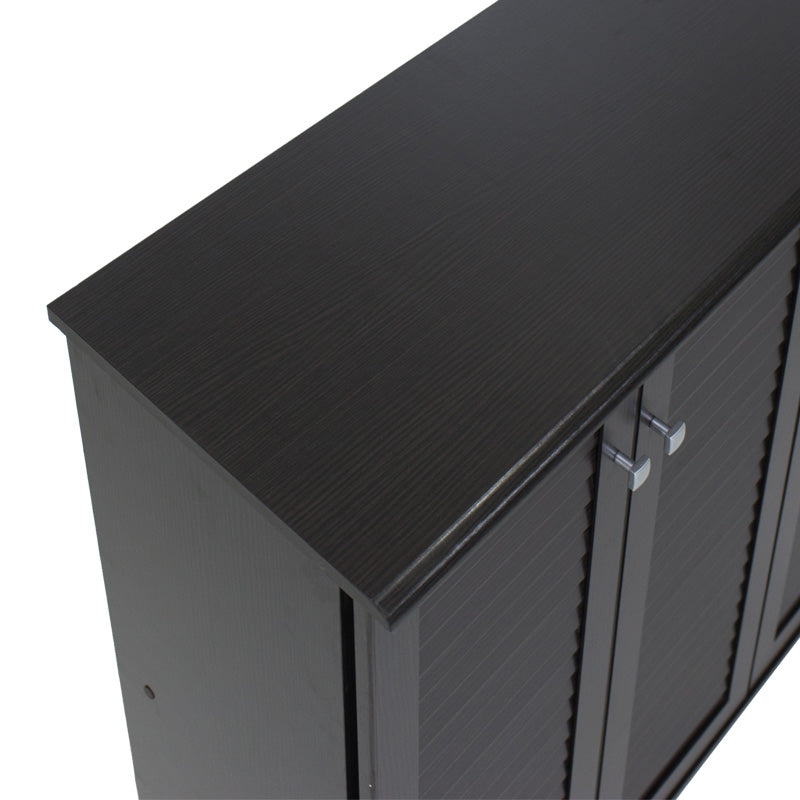 Παπουτσοθήκη-ντουλάπι SANTO  16 ζεύγων χρώμα wenge 89,5x34,5x91,5εκ - Pakobazaar
