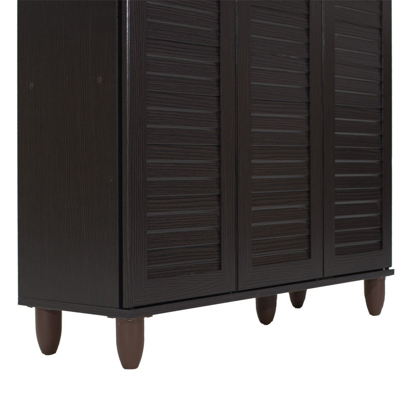 Παπουτσοθήκη-ντουλάπι SANTO  16 ζεύγων χρώμα wenge 89,5x34,5x91,5εκ - Pakobazaar