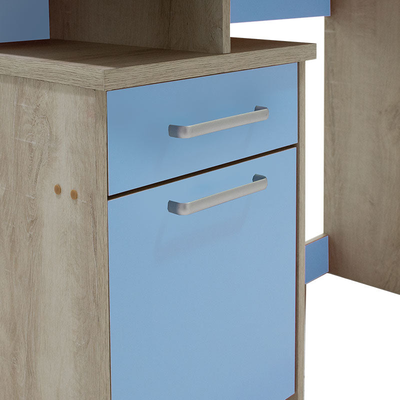 Γραφείο εργασίας Looney  χρώμα castillo-μπλε 100x55x75εκ - Pakobazaar