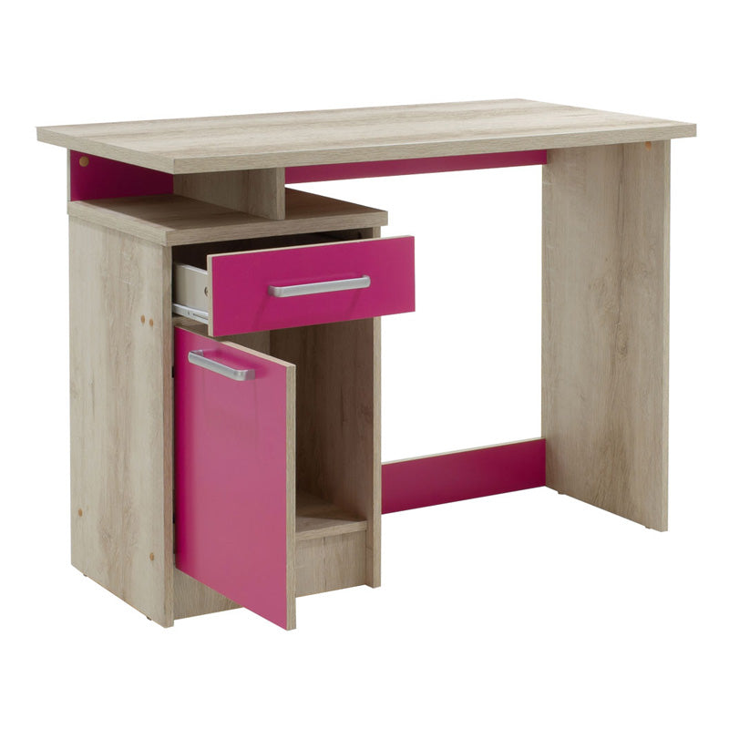 Γραφείο εργασίας Looney  χρώμα castillo-ροζ 100x55x75εκ - Pakobazaar