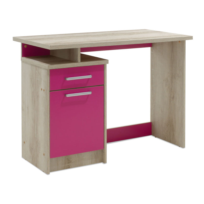 Γραφείο εργασίας Looney  χρώμα castillo-ροζ 100x55x75εκ - Pakobazaar