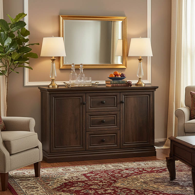 Μπουφές Mozart  χρώμα καρυδί 121x40x76,5εκ - Pakobazaar