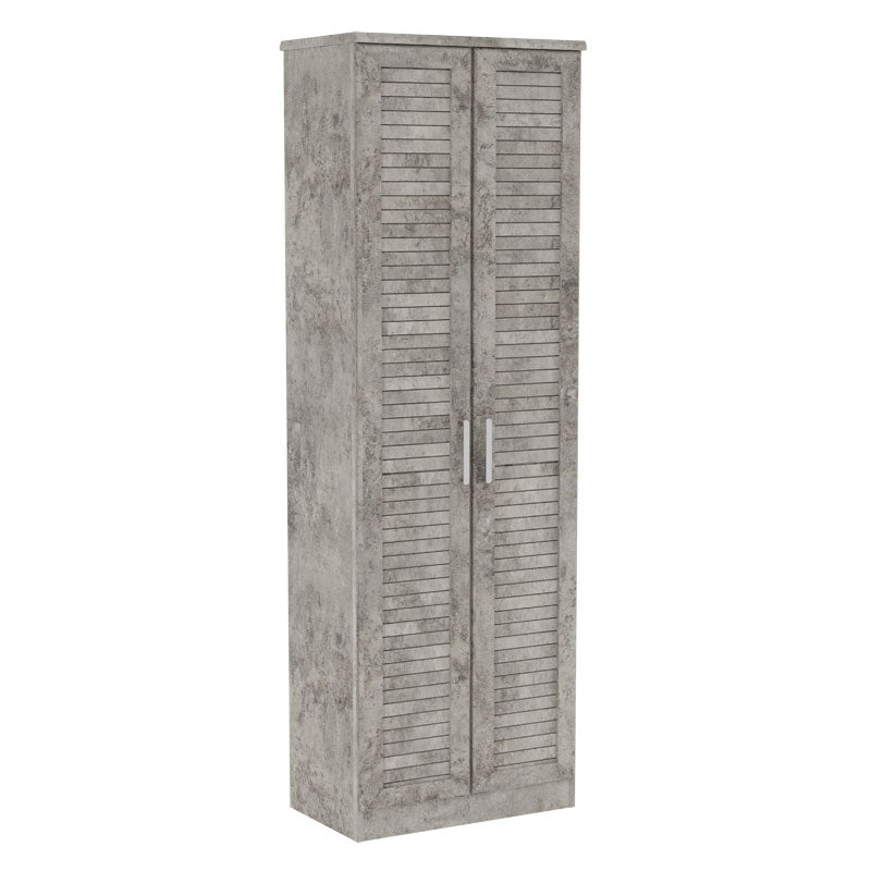 Παπουτσοθήκη-ντουλάπα SANTE  21 ζευγών σε antique ανθρακί 60x37x183εκ - Pakobazaar