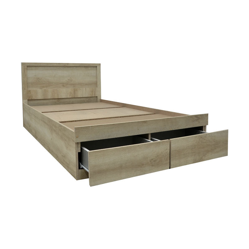 Κρεβάτι Olympus  με συρτάρι castillo-oak 100x200εκ - Pakobazaar
