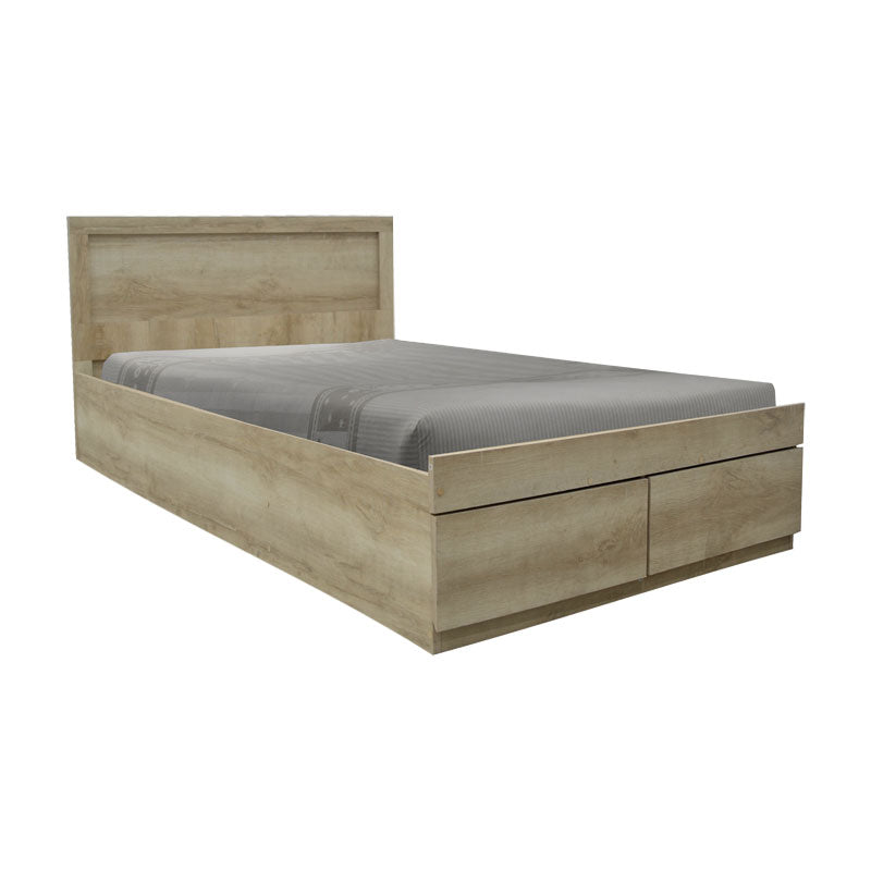 Κρεβάτι Olympus  με συρτάρι castillo-oak 100x200εκ - Pakobazaar