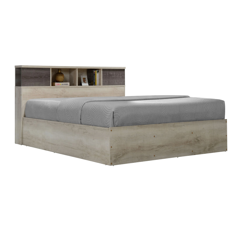 Κρεβάτι OLYMPUS  σε χρώμα castillo oak 140x200εκ - Image 1