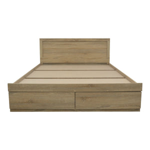 Κρεβάτι Olympus  με συρτάρι σε sonoma απόχρωση 140x200εκ - Pakobazaar