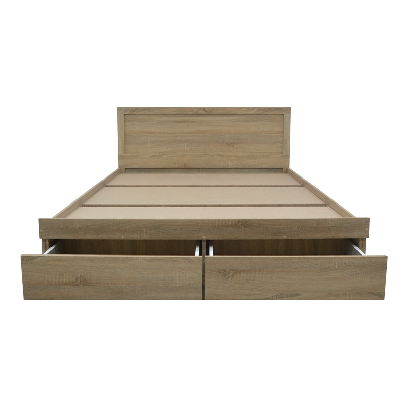 Κρεβάτι Olympus  με συρτάρι σε sonoma απόχρωση 140x200εκ - Pakobazaar
