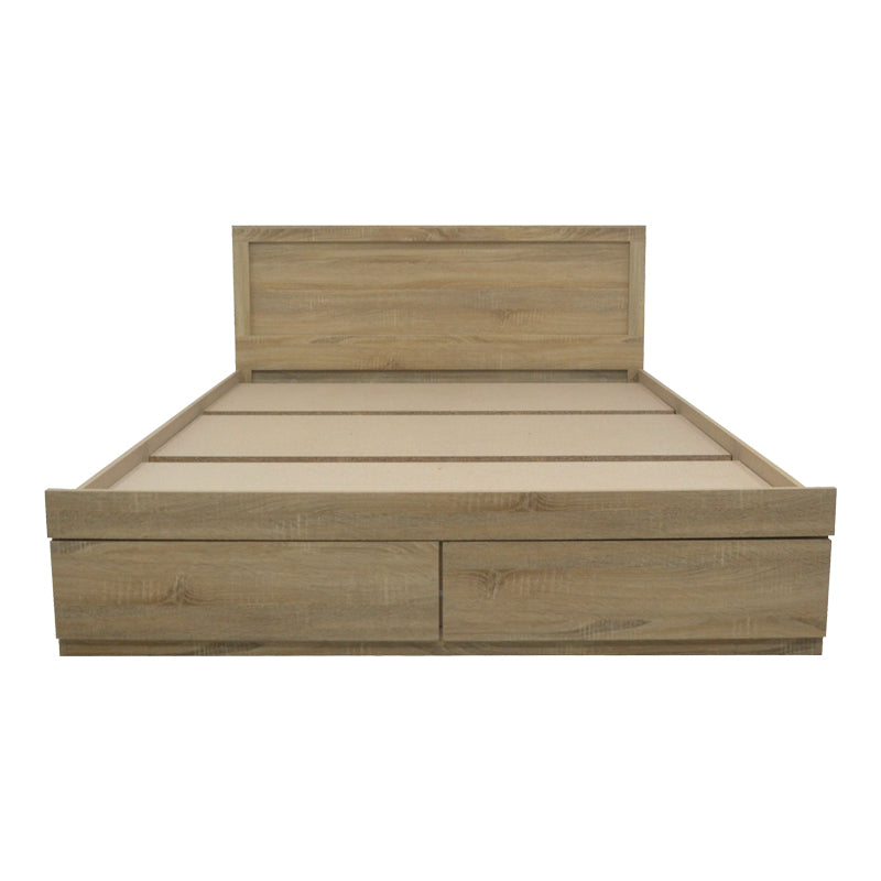 Κρεβάτι Olympus  με συρτάρι σε sonoma απόχρωση 150x200εκ - Pakobazaar