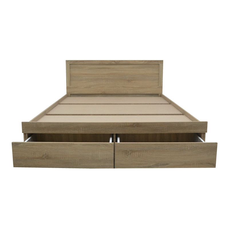 Κρεβάτι Olympus  με συρτάρι σε sonoma απόχρωση 150x200εκ - Pakobazaar
