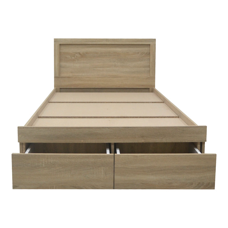 Κρεβάτι Olympus  με συρτάρι σε sonoma απόχρωση 120x200εκ - Pakobazaar