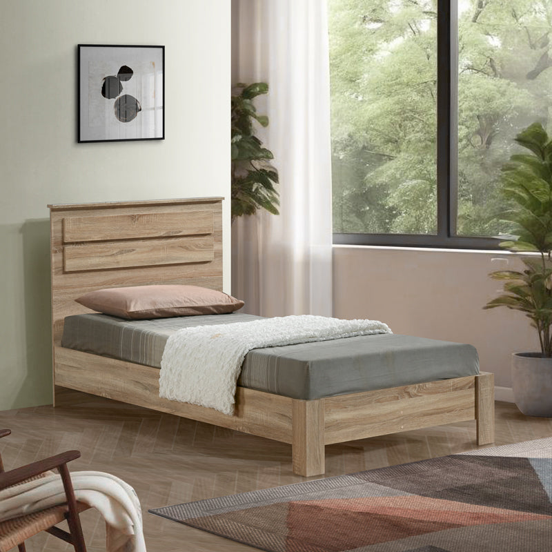 Κρεβάτι OLYMPUS  σε sonoma απόχρωση 100x200εκ - Pakobazaar