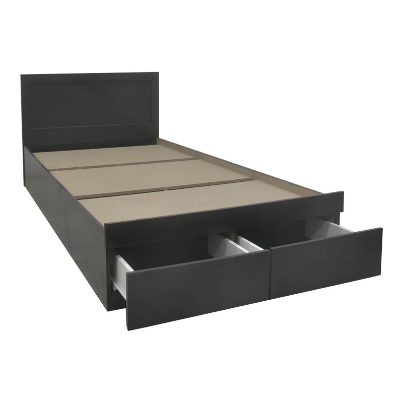 Κρεβάτι Olympus  με συρτάρι σε wenge απόχρωση 140x200εκ - Pakobazaar