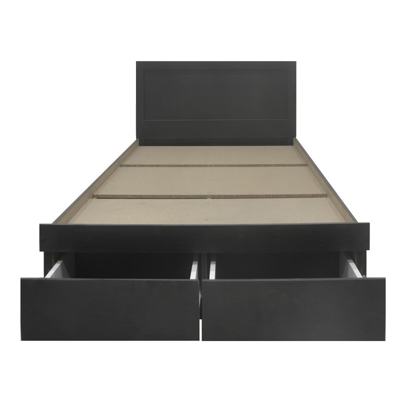Κρεβάτι Olympus  με συρτάρι σε wenge απόχρωση 140x200εκ - Pakobazaar