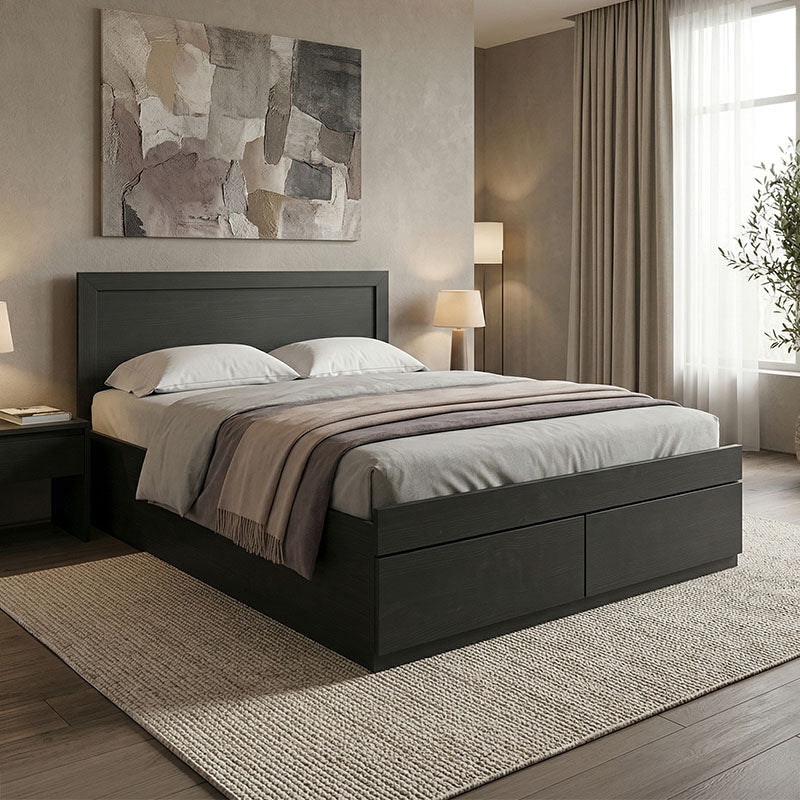 Κρεβάτι Olympus  με συρτάρι σε wenge απόχρωση 140x200εκ - Pakobazaar