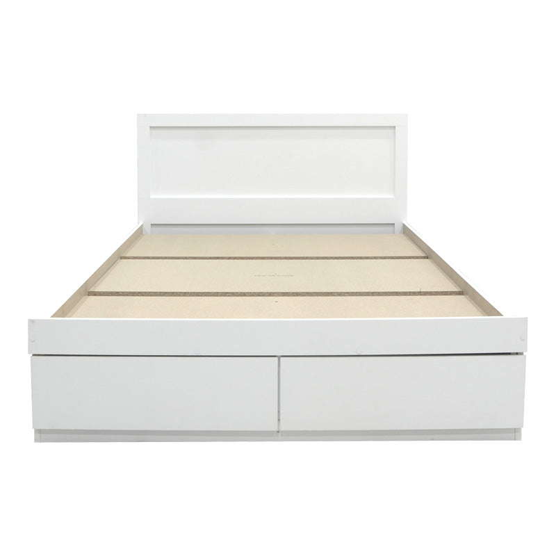 Κρεβάτι Olympus  με συρτάρι σε λευκή απόχρωση 160x200εκ