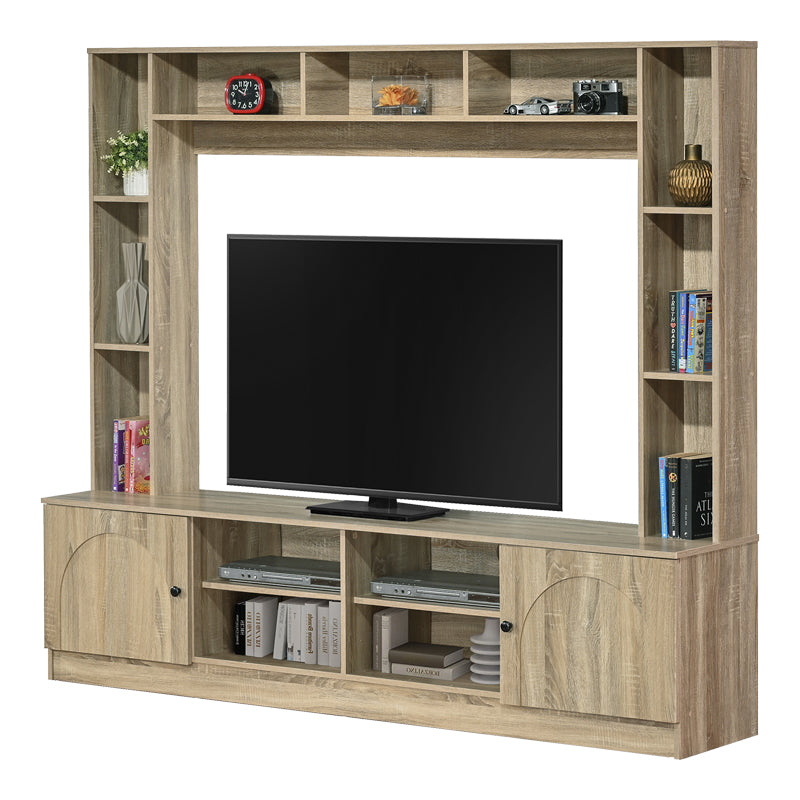 Σύνθετο σαλονιού Ambera  σε sonoma απόχρωση 200x40x171.5εκ