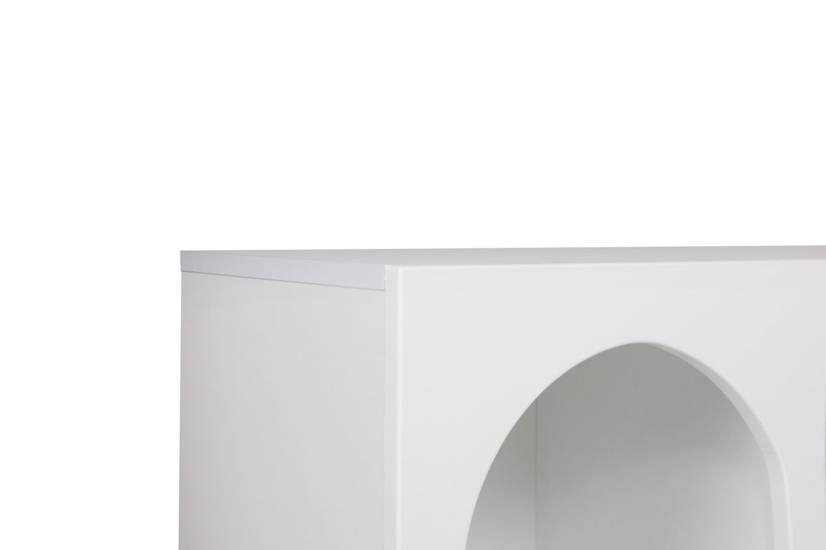 Κονσόλα Ostria Λευκό 120x37x74 εκ. Μελαμίνης