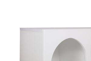 Κονσόλα Ostria Λευκό 120x37x74 εκ. Μελαμίνης